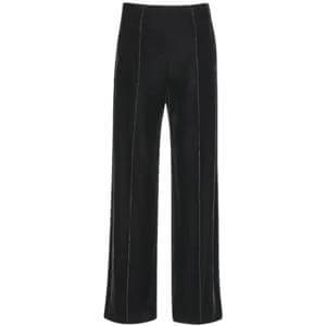 Whistles Black Velvet Full Length Trouser